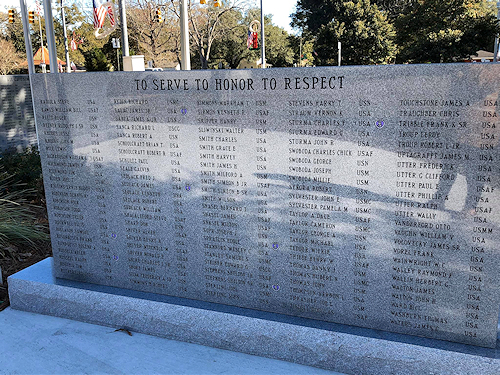 Photo of The Silverhill Veterans Memorial.