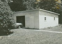 Picture of Zion's Parsonage Garage in 1972.