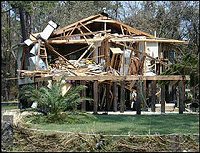 Picture of Hurricane Katrina Damage.