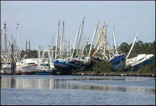 Picture of Hurricane Katrina Damage.