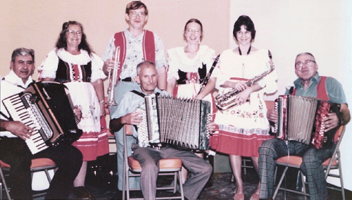 Photo of The Baldwin County Polka Band, 1977.