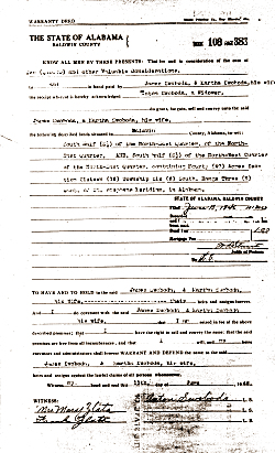 Photo of Warranty Deed dated Jun 11, 1946