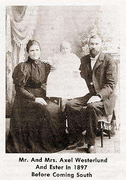 Photo of Mr. and Mrs. Axel Westerlund, 1897.