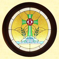 Picture of Zion Lutheran Church window.