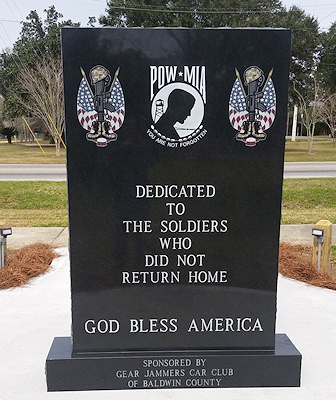 Photo of Silverhill Veterans Memorial.