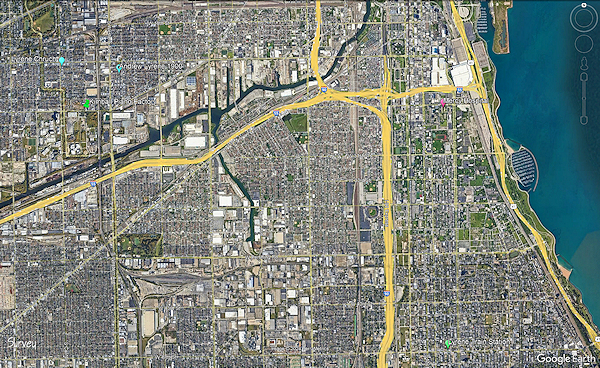 Chicago map.