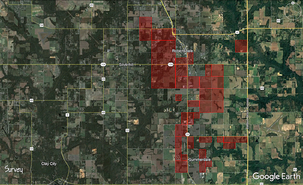 Photo of Harford timber land.