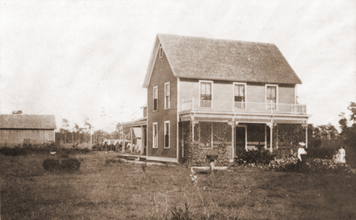 Photo of Hannah Westerlund Johnson Home 1907.