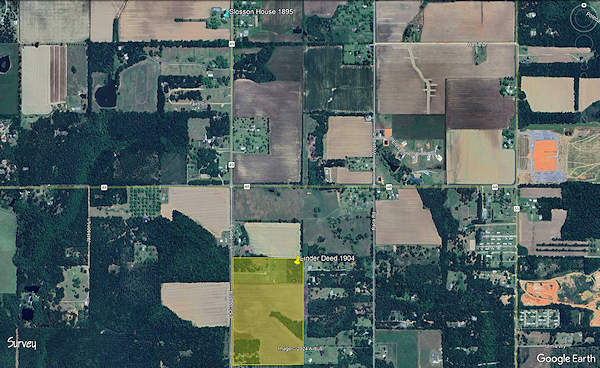 Photo of satellite view of the 60 acres.