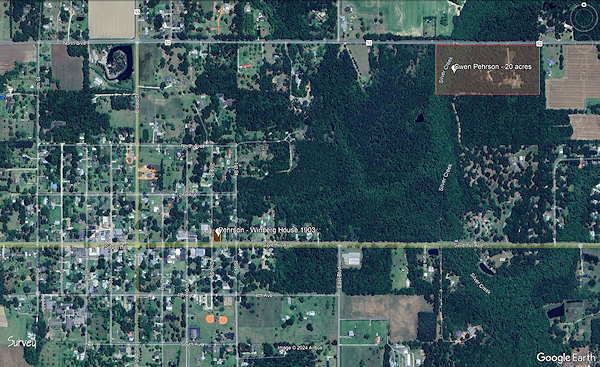 Photo of satellite view of the Winberg Home.