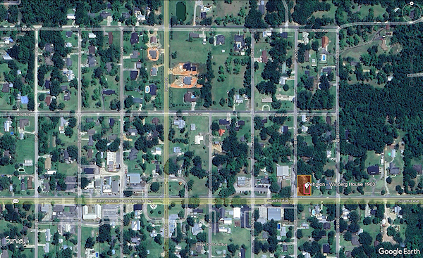 Photo of satellite view of the Winberg Home.