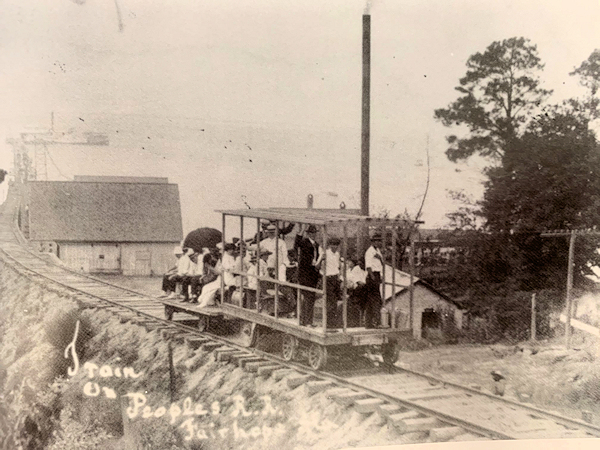 Photo of Peoples Railroad car.