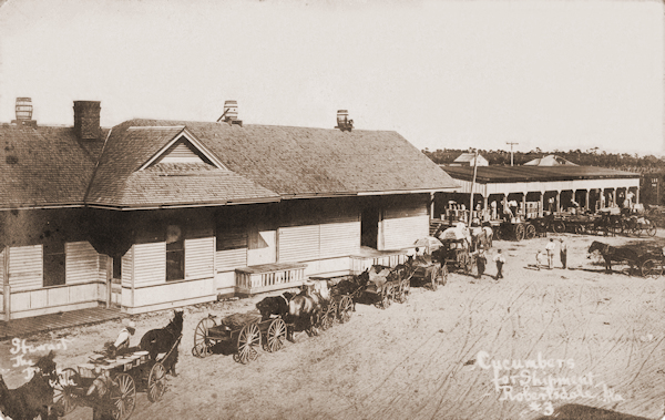 Photo of the Silverhill Train Depot in Robertsdale about 1915.